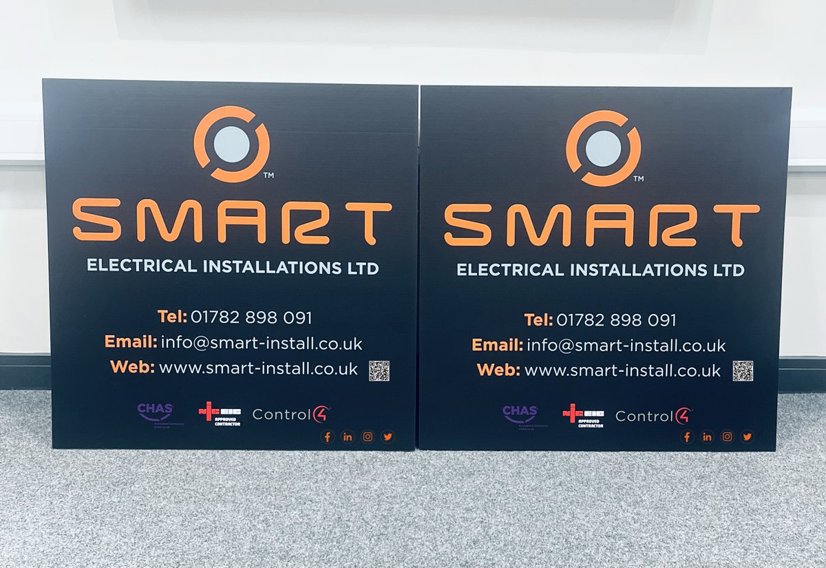 New boards ready to go out on site for two new projects next week. if you see one take a picture and tag us in, see if you can spot the difference.
#smartelectricalinstallation #construction #newbuild #projects