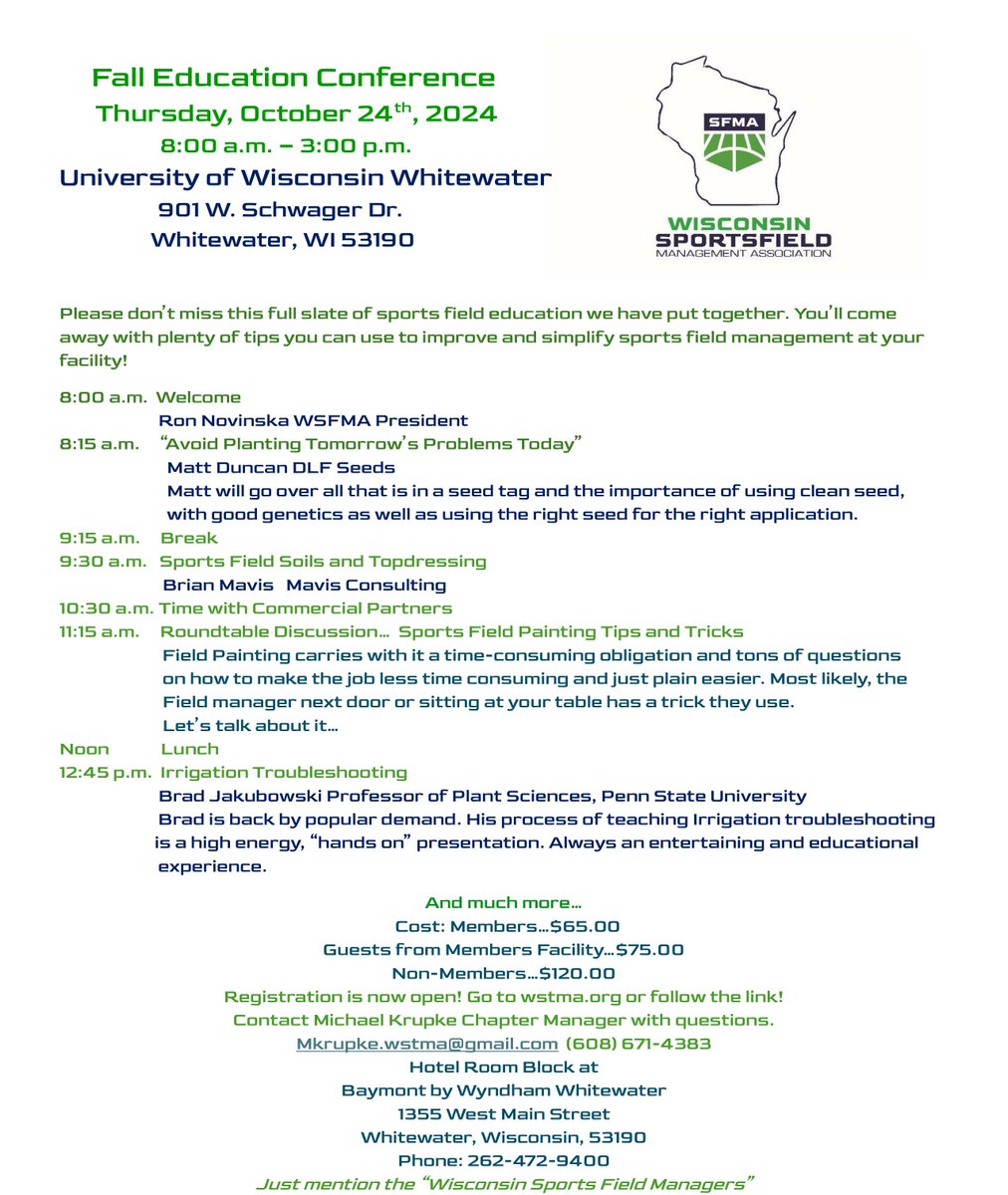 Be there! Go to wstma.org to register