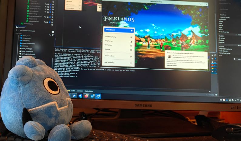 Of course it started hammering at my code as soon as it arrived!

#godot #indiegamedev