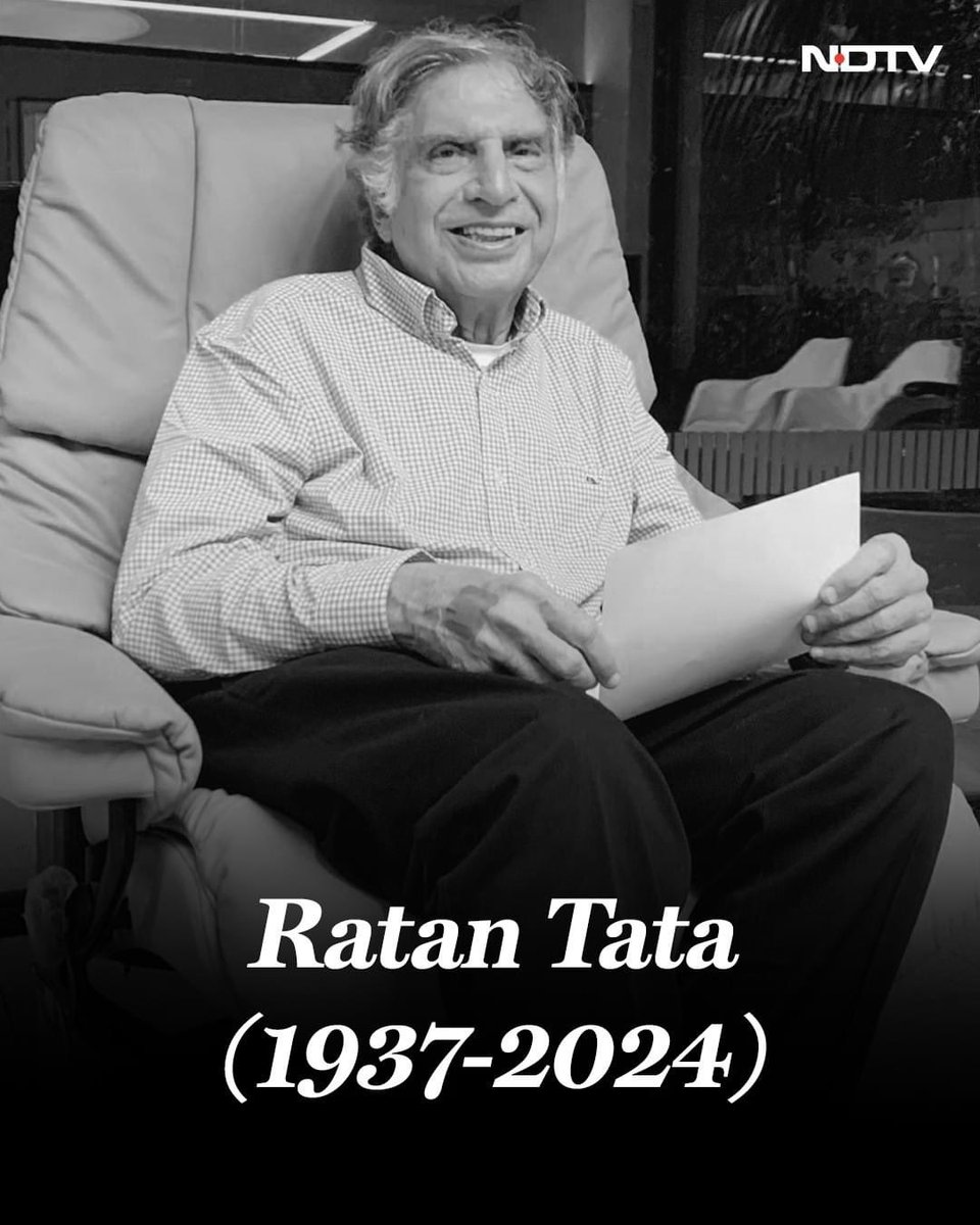 vikashsahu6's tweet photo. दुःखद घटना देश से कोहिनूर चला गया भगवान उनकी आत्मा को शांति दे #RatanTata
@RNTata2000 
Om Shanti🥲💐 https://t.co/F6nisTnPDQ
