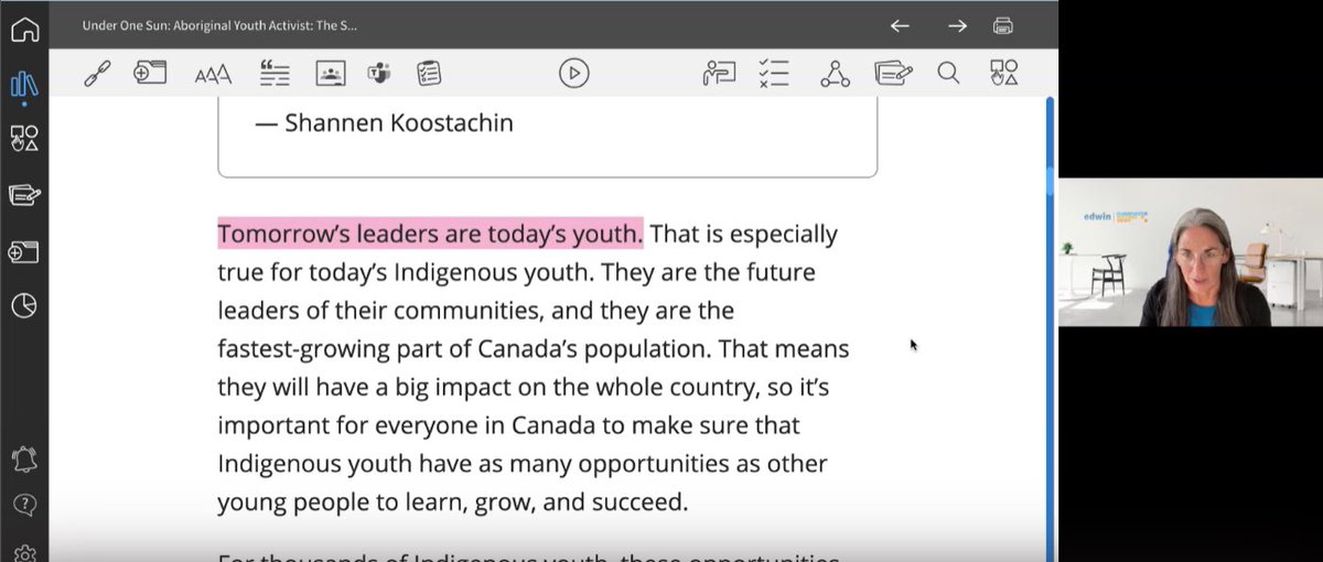 ‘Tomorrow’s leaders are today’s youth.’ - <a href="/EdwinClassroom/">Edwin</a> 

After attending Edwin’s three-part Truth and Reconciliation Live Lesson series, this was a great reminder of why I love working in #education. 

Let’s continue learning together to create a better future for all.