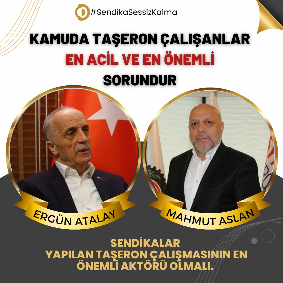 Bu Sene O Sene Olsun ...

ÖncelikTaşeronun Olsun ...

7 Yıl Önceki Yapılan Adaletsizlik Son Bulsun ...

<a href="/turkiskonf/">TÜRK-İŞ</a> <a href="/hakiskonf/">HAKİŞ KONFEDERASYONU</a>