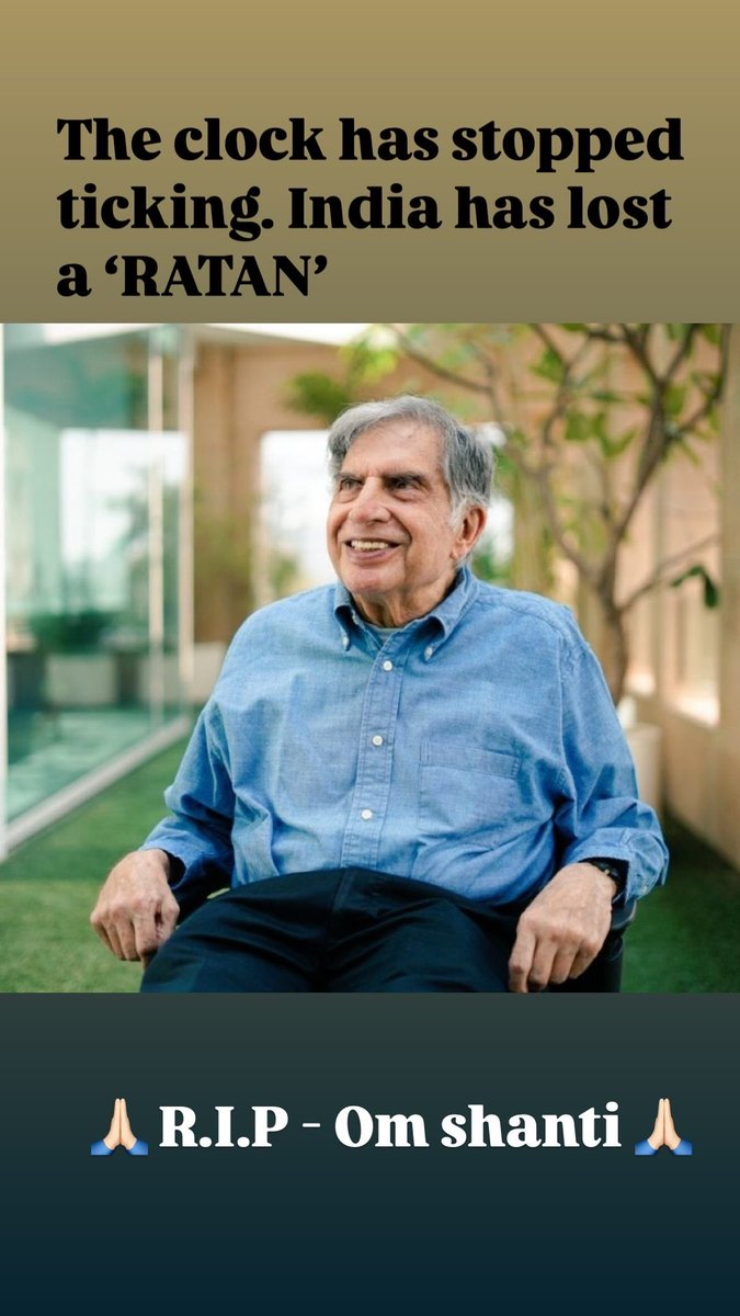 vikask401's tweet image. #RatanTata #ripratantata #RIP 🙏😥