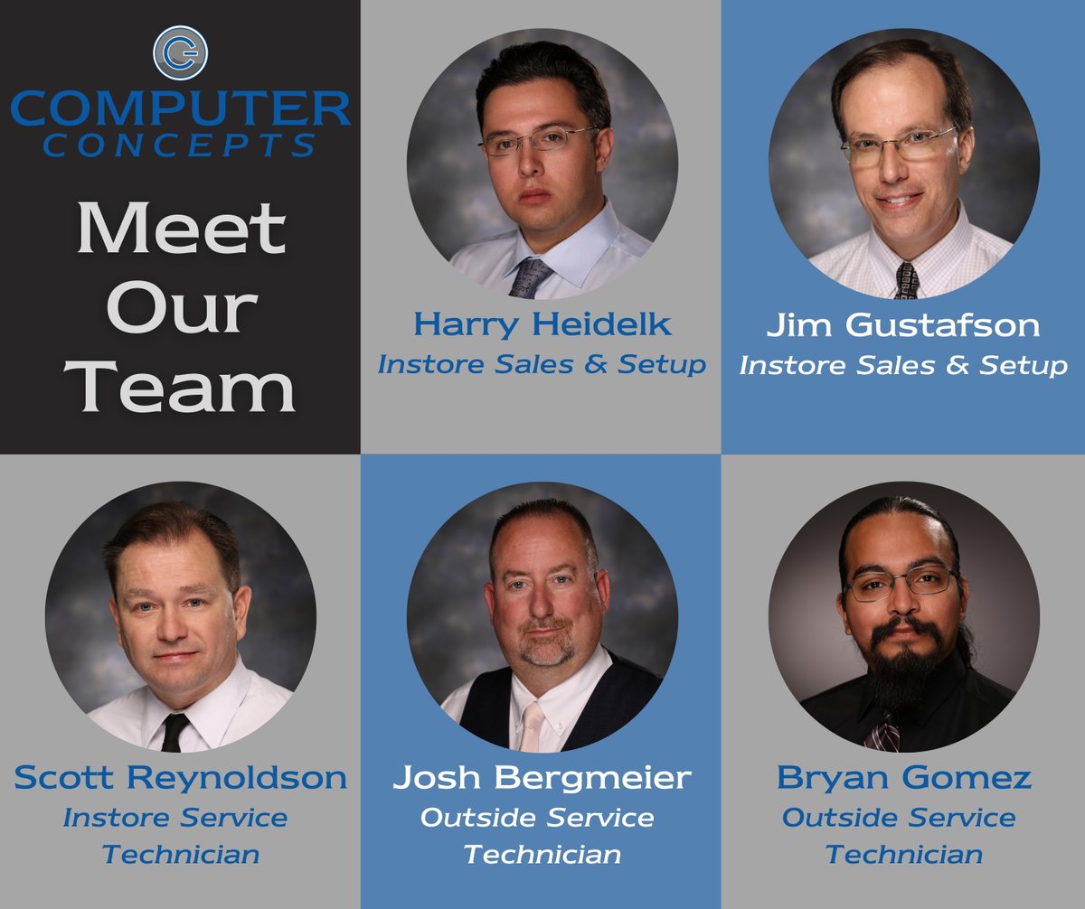 ComputerConcept's tweet image. Meet our technology sales &amp;amp; service team!