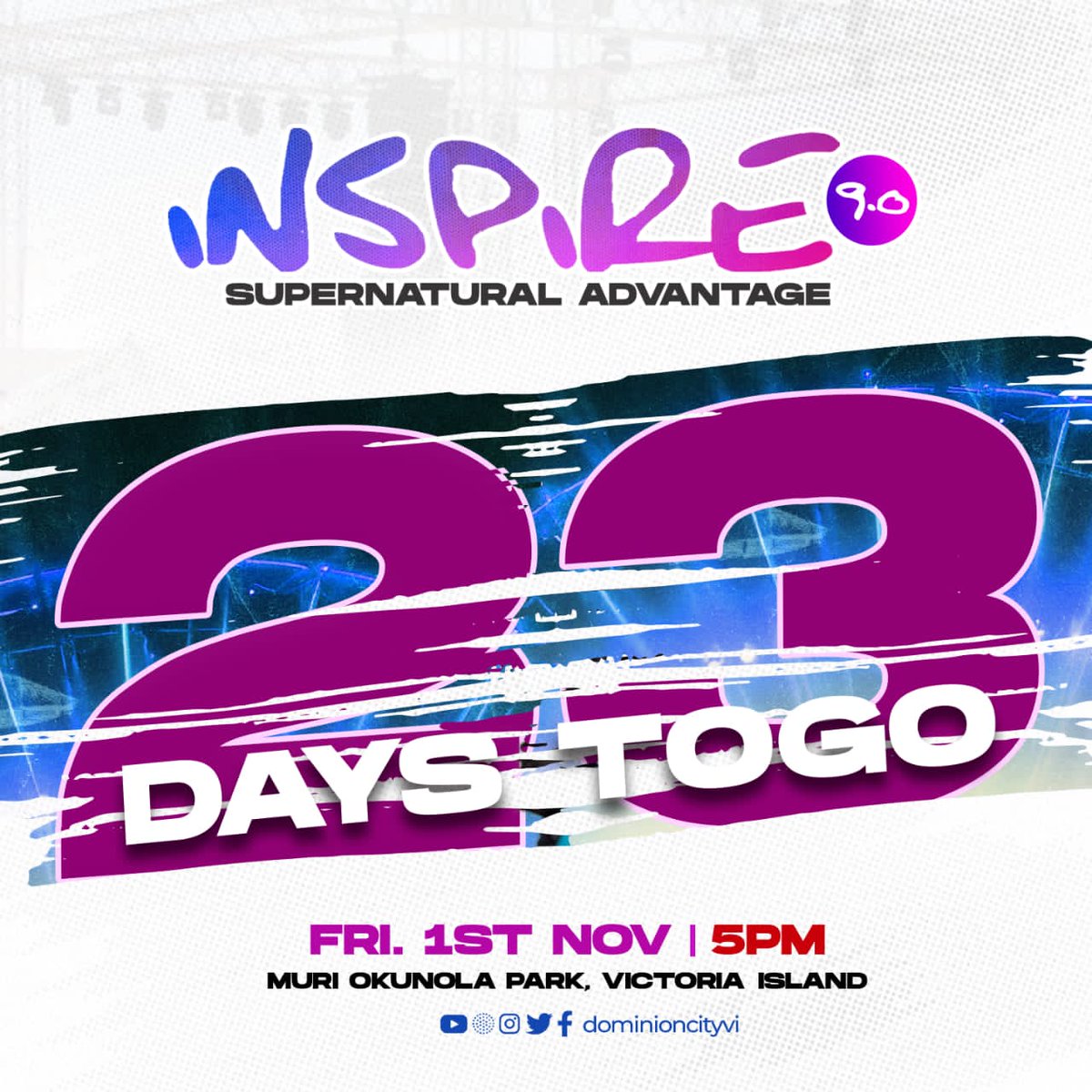 Dominioncityvi's tweet photo. At #Inspire1,'it was fragrance' with @Outpouring,then it turned to fire and our worship became our weapon.Then at #Inspire8,#VictoriaOrenze,'we got backing' - Jesus dey our back.@ #Inspire9,@MercyChinwo will join us &amp; we'll ask you to 'Give me chance o I want to praise my God'. https://t.co/ER4wBPAFK5