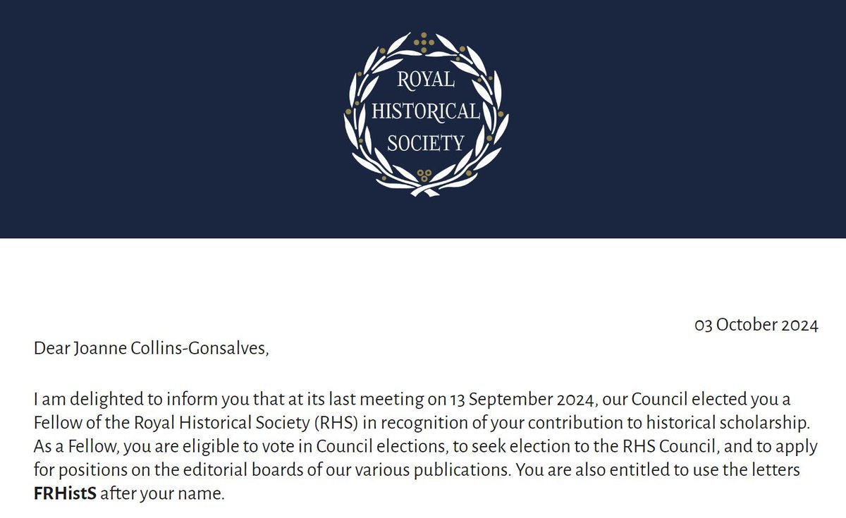 Dr. Joanne Collins-Gonsalves PhD, FRHistS 🇬🇾🇨🇦 tweet media