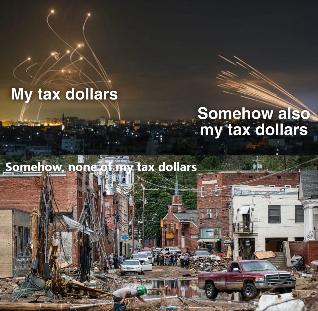 Our foreign aid budget should be $0.00 until our infrastructure in America is fixed and every major city is as safe and amazing as Dubai.