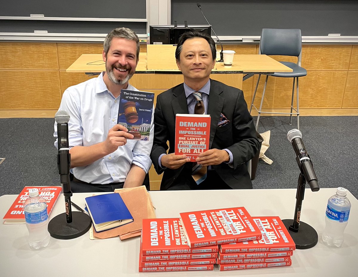 robertltsai's tweet photo. @ColumbiaLaw went into a bit of a lockdown overnight but we able to hold the book event. Thanks to David Pozen for being a terrific conversation partner and everyone else for turning out. Excellent planning by @acslaw @ColumbiaLawACS. #DemandTheImpossible https://t.co/BzZO1PlK4x