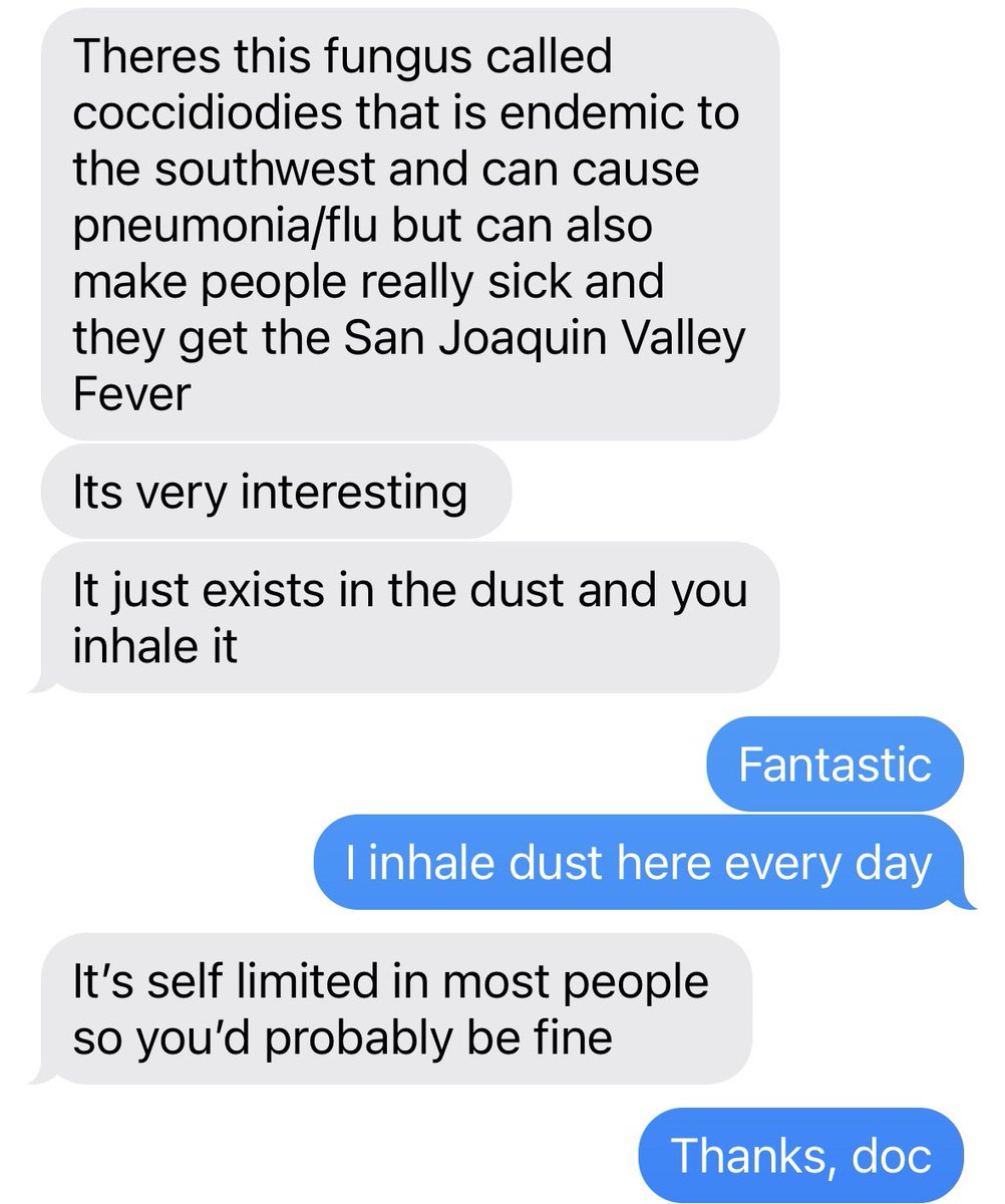 KaraMLink's tweet image. When I tell my med student friend I’m sick:
