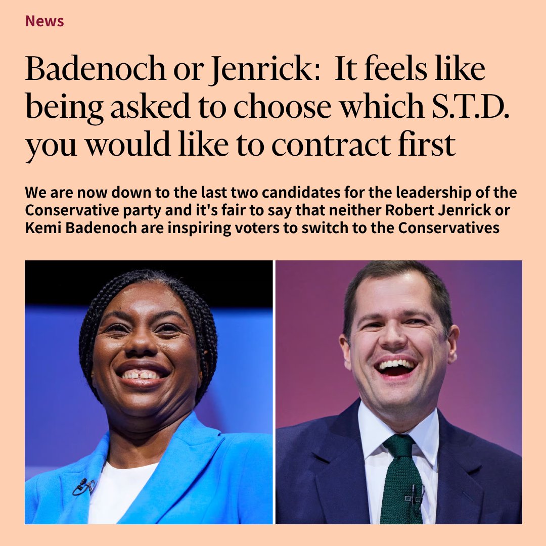 What an absolute gift for the other political parties

Watching the Tories self-capitulation this year has been pure entertainment