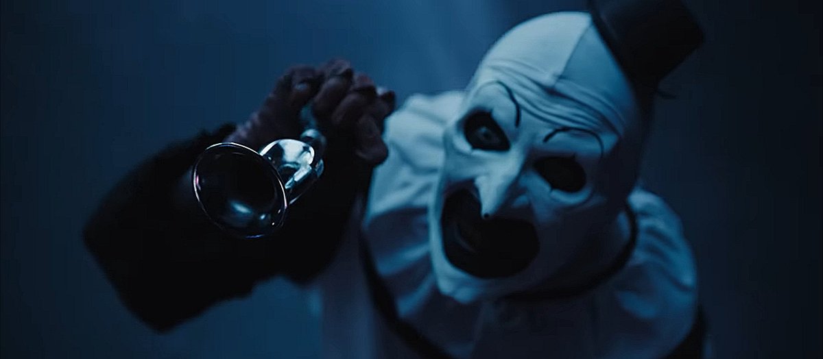 David Howard Thornton as Art the Clown in Ice Nine Kills' music video "A Work of Art" will premiere after the Terrifier 2 &amp; 3 double feature tomorrow 10/10.

Special appearance in the video by Catherine Corcoran who played Dawn in the first Terrifier film. 🔪🩸