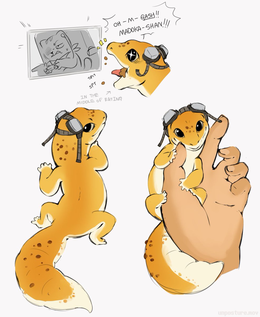 had a weird urge to doodle for one of my comic series characters (totally not because i wanna draw geckos nooo...)