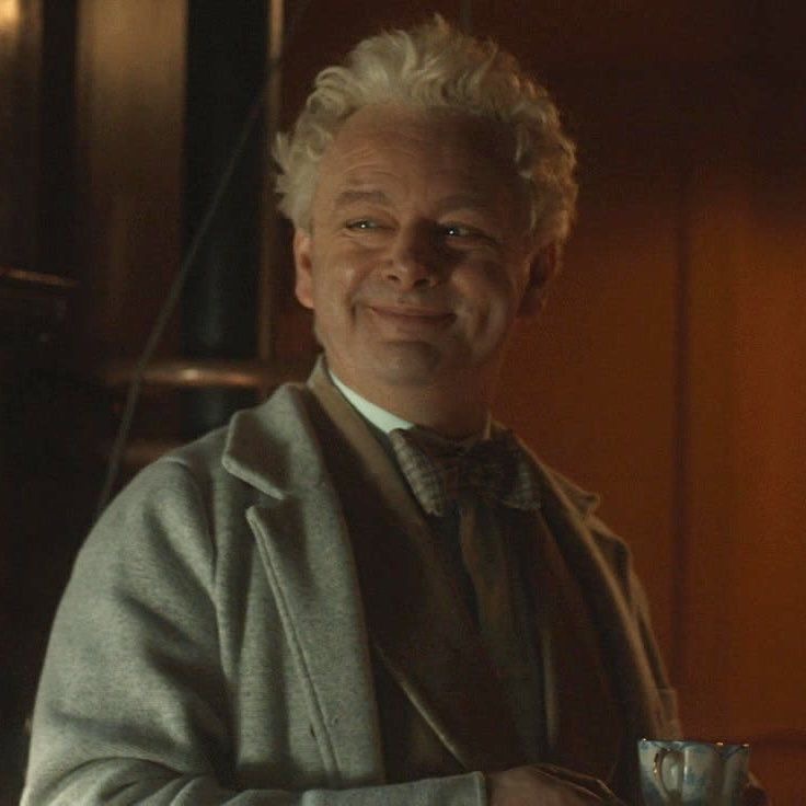 bushybritches's tweet photo. Angel Crowley placed the last two stars he ever made in Aziraphale’s eyes, that is why they twinkle. https://t.co/yAG6GsCKuN