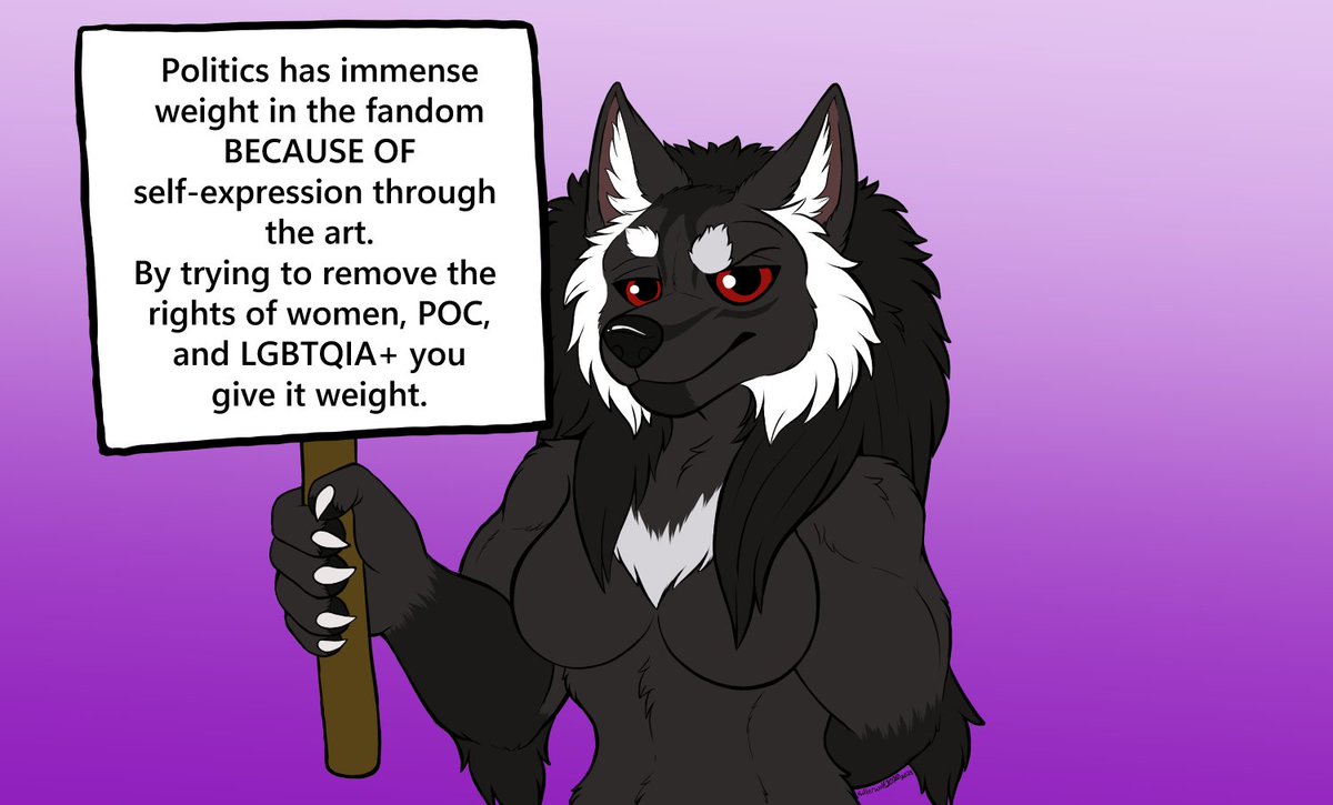 Werewolf_Silver's tweet photo. I've been silent for so long, but I can't anymore. Not when my and fellow LGBTQIA+ &amp; POC lives could be impacted due to hate and bigotry. 

If you think getting your furry art fix is more important than the artists who make it, then you don't deserve it. https://t.co/GDAM8KMlFp