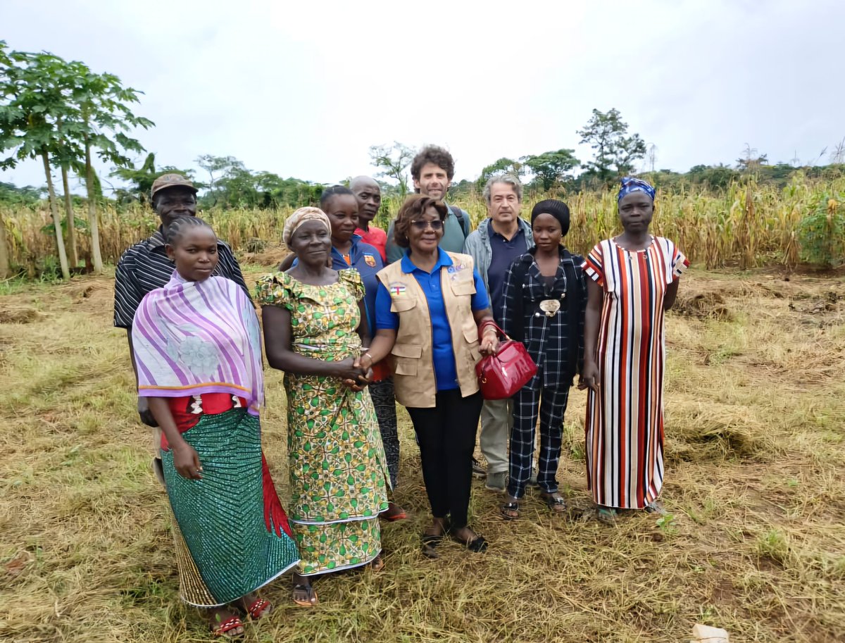UE_Centrafrique's tweet photo. Le programme #PAPEUR_RURAL, financé par le Fonds Bêkou en collaboration avec le #MADR, soutient activement les coopératives féminines dans la culture du maïs et l'élevage avicole. Ensemble, nous renforçons l’autonomie économique des femmes en #RCA. #Agriculture #Dév_Durable #UE https://t.co/7Ew4MIVwvu
