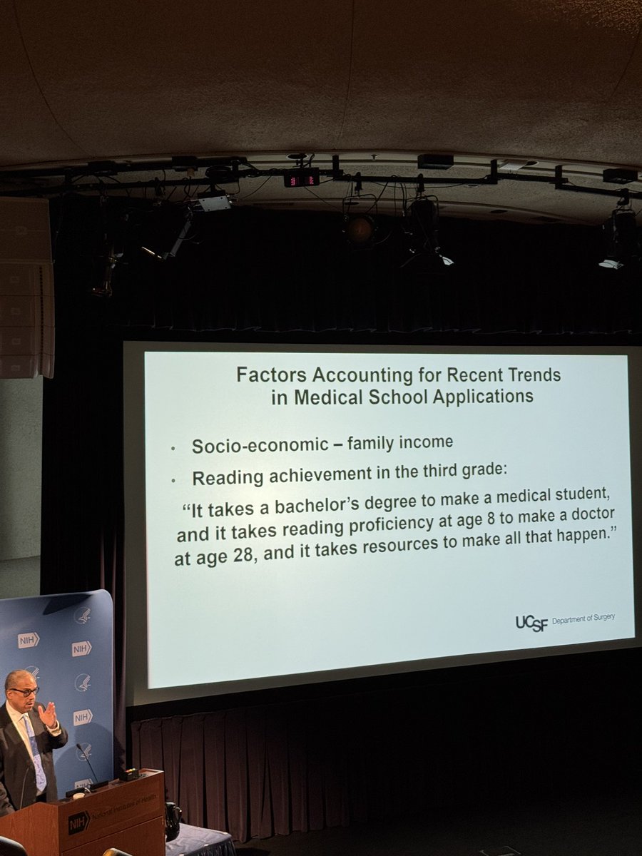 Incredible honor meeting <a href="/TraumaDocSF/">Andre Campbell, MD, FACS, FACP, FCCM, MAMSE, FCBC</a> speak today at <a href="/NIH/">NIH</a> Clinical Grand Round. A true visionary, pioneer, and leader of our generation. Thank you for your time and dedication to the field in all aspects. 🙏🏾