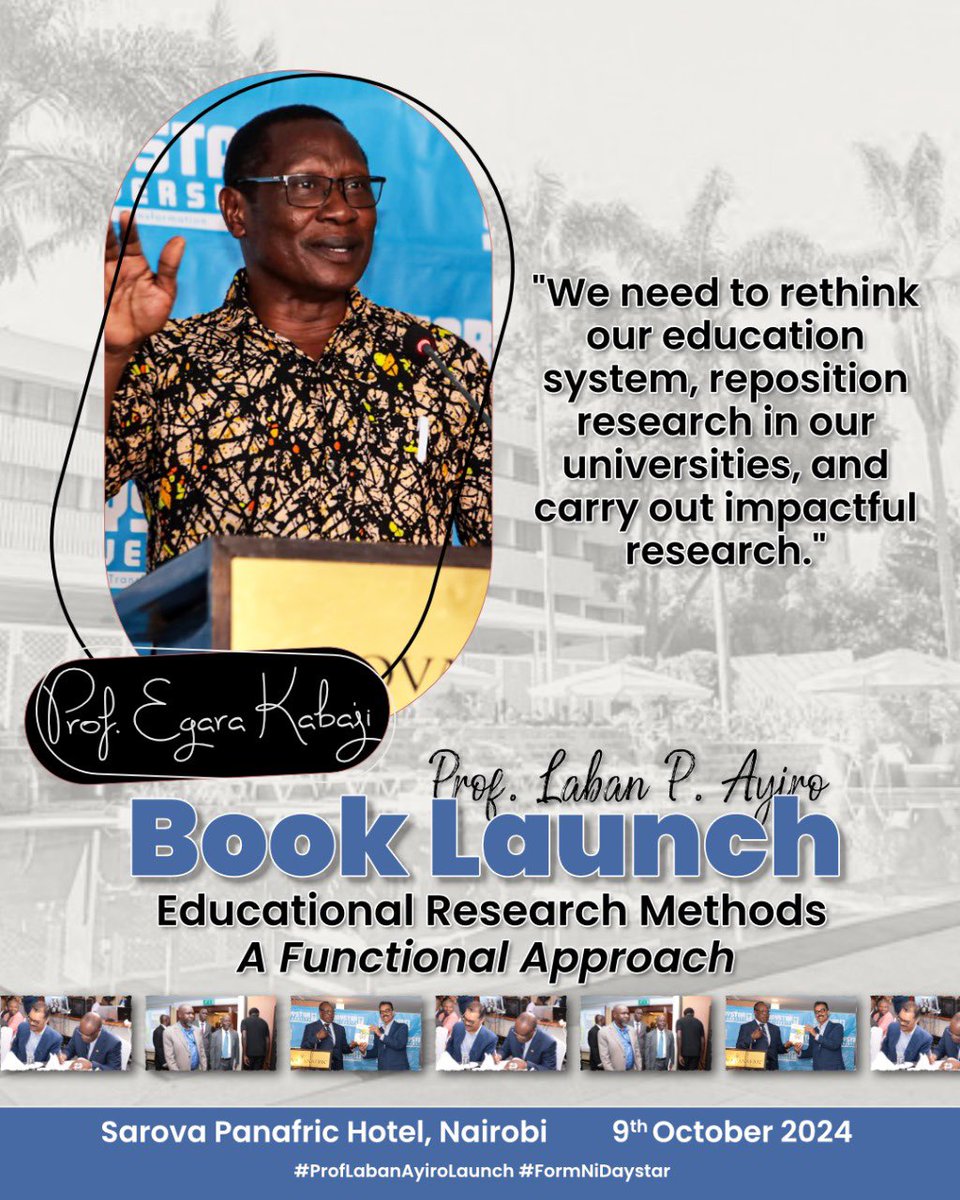#ProfAyiroBookLaunch
#formNiDaystar