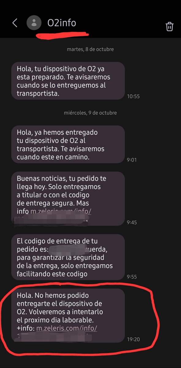 oscargilgomez's tweet photo. @o2es dejad de confiar en @zeleris 
Se comprometen a entregar un paquete, que además estoy obligado a firmar yo en persona, y no solo no lo entregan sino que mienten diciendo que no estaba en casa, cuando he estado todo el día sin salir (es lo que tiene el teletrabajo). https://t.co/4IApwYhRd2