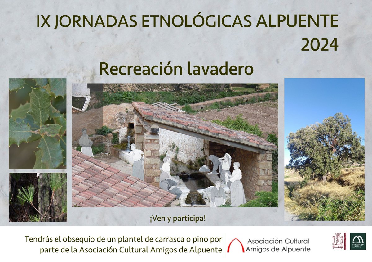 amigosalpuente's tweet photo. IX Jornadas Etnológicas Alpuente 2024
Homenaje a los lavaderos del término municipal
https://t.co/2MYtZJPOp3
#ACAA #Alpuente #lavaderos #jornadasetnológicas https://t.co/9hdf1UVhTV