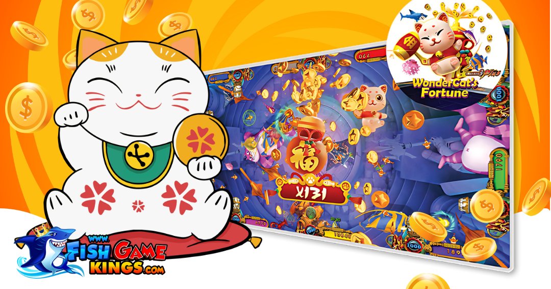 FishGameKings's tweet image. Exciting news! Dive into the enhanced experience of Wonder Cat's Fortune in Ocean King 3 Plus! 🐱✨ Play with up to ten players and enjoy the convenience of a complete game kit included. Set up effortlessly for endless fun! #fishgamekings #fishtablegames #fishgametables