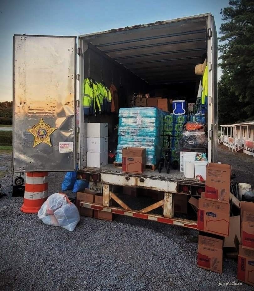 [Hurricane Relief] The trailer is almost full. The Morgan County Sheriff's Posse is planning to roll out for North Carolina Thursday!
