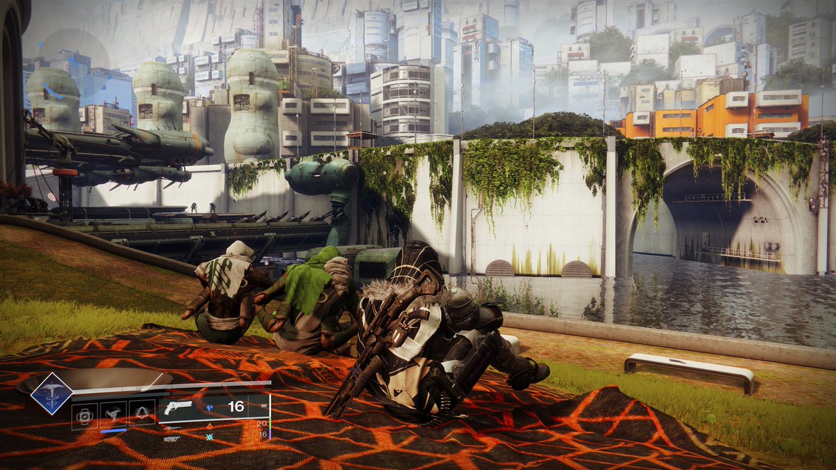 Howler_K12's tweet photo. @AD2P_Twitch Loving the story we've gotten so far, and especially love our new hub area in the last city.
Bout time we Guardians got to freely explore a bit of our home. Only played one match of Onslaught so far, but definitely a fan of some new additions. https://t.co/yswt3ihqQh