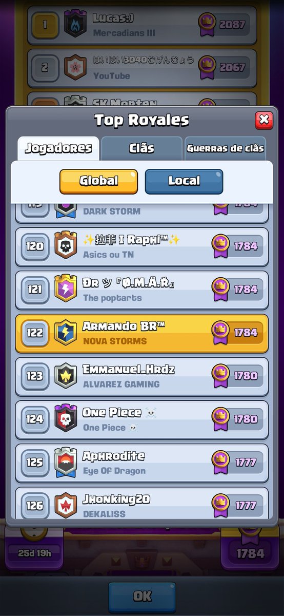 Temporada passada &amp; Atual