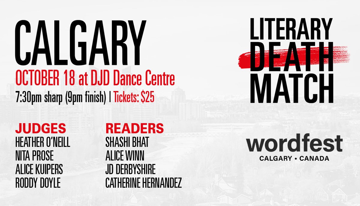 Our return to Calgary's extraordinary <a href="/WordfestTweets/">Wordfest</a>  has SOLD OUT! No surprise at all if you look at this wall-to-wall genius lineup!