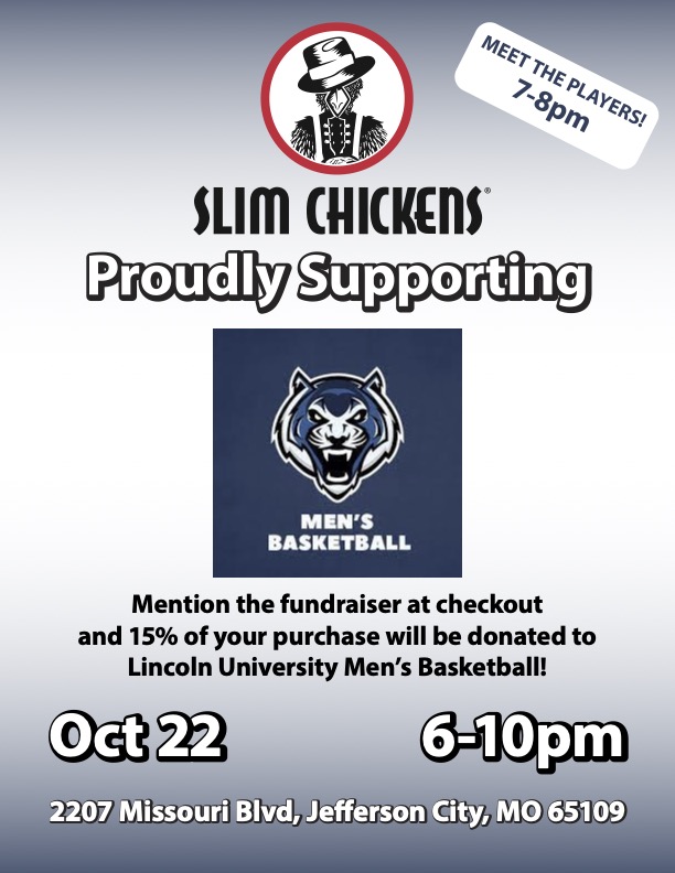 Attention Blue Tiger fans!!!! Come out to Slim Chickens on October 22nd to support the Blue Tigers and meet the team!

#UncommonCats / #LUMOMBB