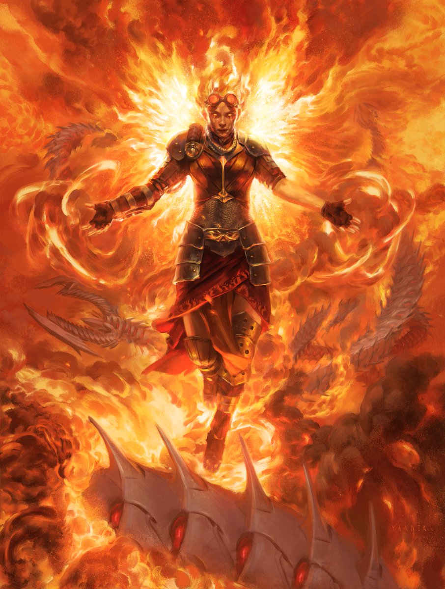 kieranyanner's tweet photo. 3 days left! Chandra, Hope’s Beacon artwork I illustrated for Magic: The Gathering. Now unlocked and available for my Limited Edition Playmat &amp; Print Kickstarter! Link below👇 https://t.co/looUtGELu2