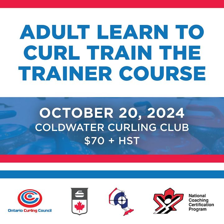 ONCurlCouncil's tweet image. The Adult Learn to Curl Train the Trainer workshop will equip you with the skills to teach adults how to curl.

📍 Coldwater Curling Club
🗓️ October 20, 2024, 9-5 PM
💵  $70 + HST

🚨 Register by October 14 at 9 AM: bit.ly/3Unujli

#learntocurl #curlingcommunity