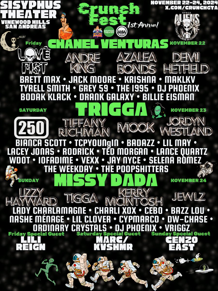 C R U N C H 🖥️❁ (@crunchgta) on Twitter photo This WILL be one for the BOOKS.
Tix on sale FRIDAY OCT. 11
<a href="/TicketLeaderGta/">Ticketleader</a>
#CrunchFest
More news coming soon!!!! This WILL be one for the BOOKS.
Tix on sale FRIDAY OCT. 11
<a href="/TicketLeaderGta/">Ticketleader</a>
#CrunchFest
More news coming soon!!!!