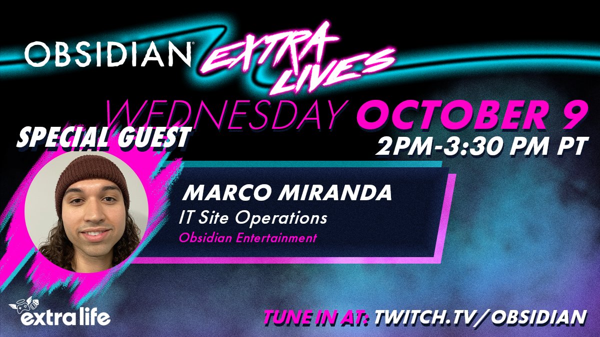 YES CHEF! 👨‍🍳 It's time for us to serve in Overcooked 2 by <a href="/GhostTownGames/">Ghost Town Games</a> and <a href="/Team17/">Team17</a>! We're celebrating Hispanic Heritage Month on Extra Lives with IT Site Operations, Marco Miranda. 🖥️✨ 

📅 Today, 2PM PT / 5PM ET
📺 twitch.tv/obsidian