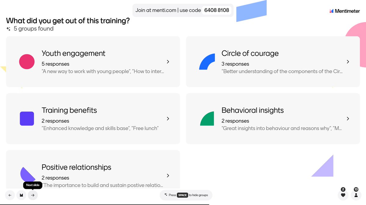 YouthWorkAll's tweet image. Part 2 of our Strength-Based Youth Work training suite with our 2nd Belfast cohort - today focused on Response Ability Pathways and embedding these within our youth work practice. 
Thanks to @clonard_club for hosting us. 
#CircleOfCourage
#DevelopingTheWorkforce 
@eayouthservice