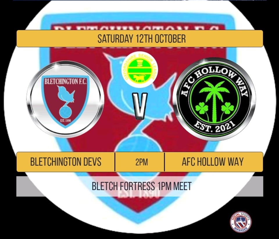 GAMEDAY❕🔥

Bletch development go up against AFC Hollow Way this Saturday home at the Fortress ⚽🔥

UTB💜
