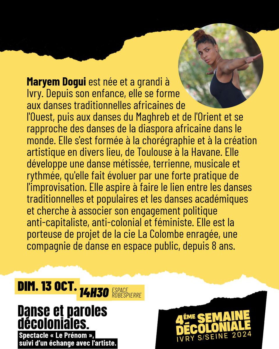 Semaine décoloniale Ivry tweet media