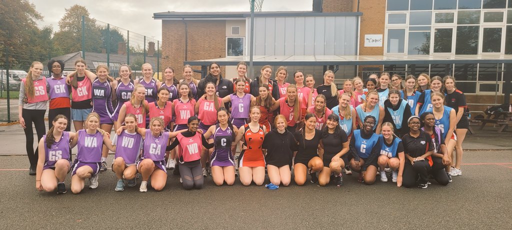 AMAZING to have over 50 sixth form netballers playing on court this afternoon from <a href="/ags_pe/">Alcester Grammar Physical Education</a> and <a href="/Shottery/">SGGS - Stratford Girls' Grammar School</a>! #thisgirlcan