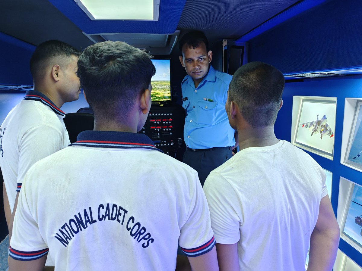 AF INDUCTION PUBLICITY EXHIBITION CAMPAIGN.
Today a team from the Air Force visited EBSB-1 &amp; experienced the Camp by interactive session with Cdts.Cdts also experienced Air Simulator &amp; got a glimpse of SSB through presentation. 
<a href="/hirakudwarrior/">hirakudwarrior</a>
<a href="/utkalpride/">NCC Group Headquarters Cuttack, Odisha</a>