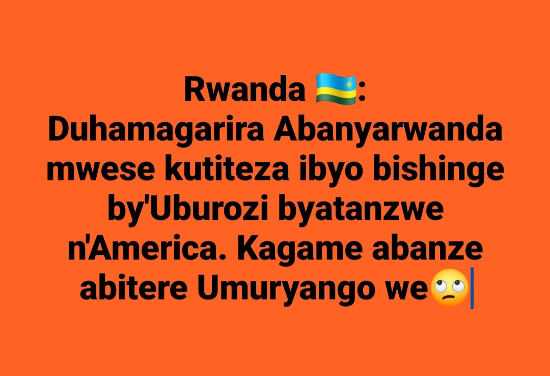 LewiscFreedom's tweet photo. Twamaze kumenya ko izi ntindi z'Inkotanyi ziri Gucuruza #Abanyarwanda 🇷🇼 , ngo bageragerezweho #Inkingo zavuye muri #Amarica. Twamaze no kumenya ko u Rwanda rwahawe amafaranga menshi, ngo bemere izi Nkingo.
Ntimubyemere. #Rupfu #PaulKagame ari kubacuruza🙄 https://t.co/OLfMj1JBAs