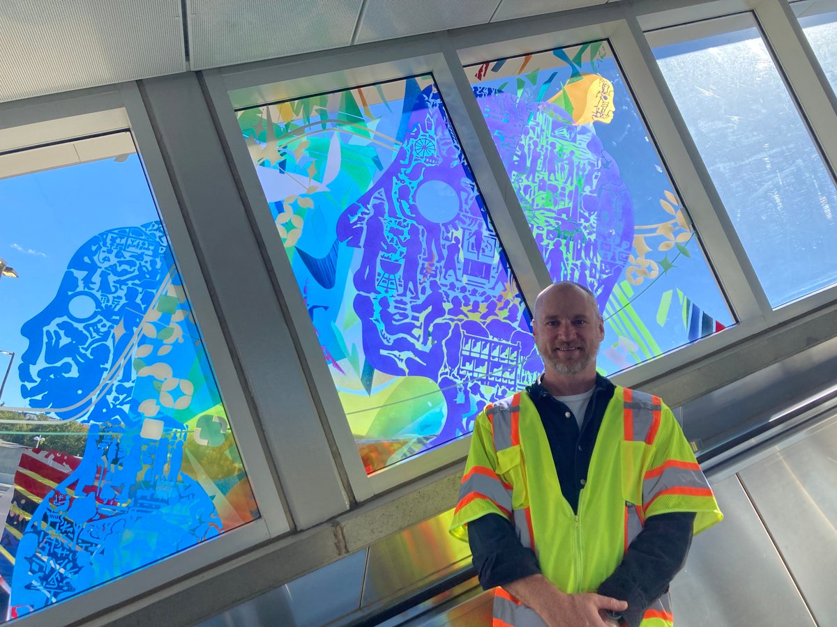 wmata's tweet image. Metro’s #ArtinTransit is excited to announce that a new public artwork by George Bates is being installed at Reston Town Center Metro Station over the next couple of weeks.
 
Learn more about “Ethos” by George Bates: wmata.com/initiatives/ar… #wmata