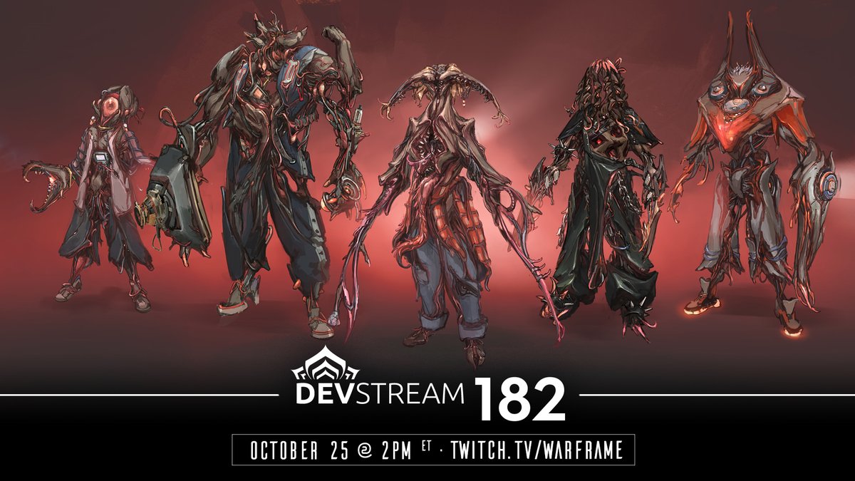 PlayWarframe's tweet photo. Curious about every slithering, fleshy bit about the Technocyte Coda? Devstream 182 will dive deep on your slimy new foes! https://t.co/svZ4chEqBj

Save the date and join us at https://t.co/AIIX5ZO1ZR on Friday, October 25 at 2 p.m. ET. https://t.co/oHPehbAONW