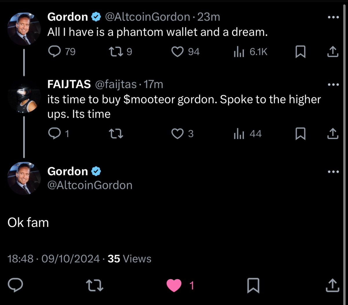 moonteorcto's tweet photo. Literally a mooteor + strong community + play2earn + bottomed out chart + chad’s who dm doing spaces with sub 100k ticker = valhallah soon. Study $mooteor before its too late. https://t.co/0Rbjb3Kmvu
