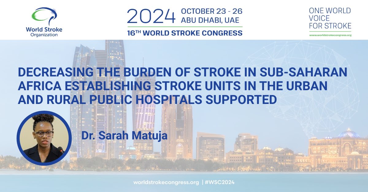 Honored to be part of the faculty at the #WSC 2024. My Sincere Gratitudes to ALL our Collaborators for supporting our mission!! Join us at #AbuDhabi!!
#Stroke in #Tanzania #FutureStrokeLeaders🙏🏾🤝