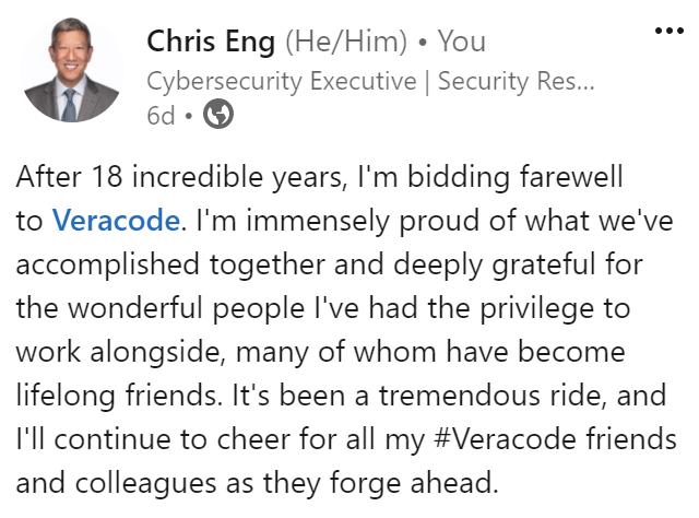 Just realized I didn't tweet this news after posting to LinkedIn last week.
linkedin.com/posts/realchri…