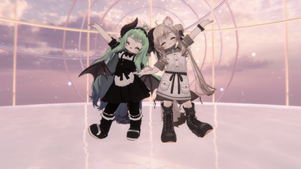 chanpopos's tweet photo. MMD久しぶり
#VRchat #キプフェル #愛莉 #マヌカ https://t.co/BaQGY8XAW6