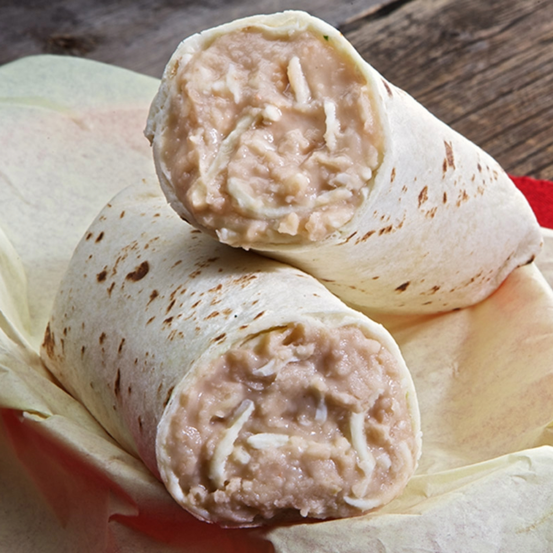Sometimes classic is the way to go! Enjoy a Bean and Cheese Burrito from Americas Taco Shop! 🌯 😍
