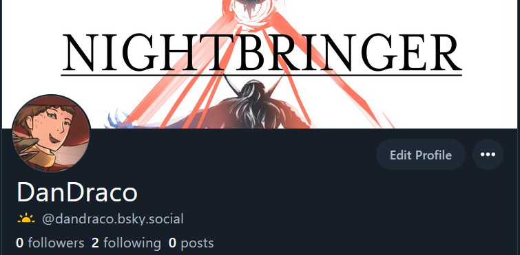 Dan_Draco's tweet photo. I'm not abandoning Twitter (yet), but I did set up Bluesky. Hopefully, I will get some luck there https://t.co/lolNIeRpcK