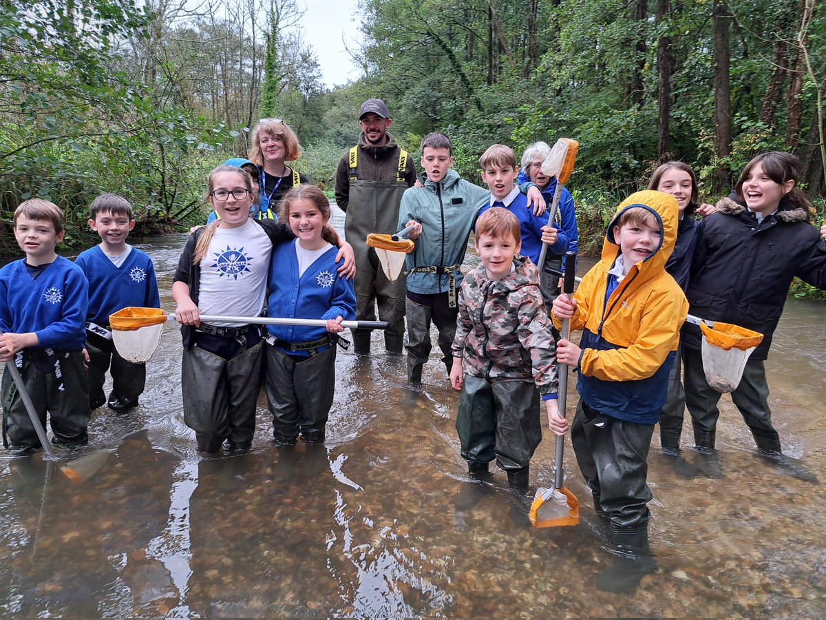 Made paint from soil and river water to paint river inspired art, went on a riverbank stroll, learnt about invasive non-native species &amp; expanded on the plight of the Atlantic salmon, which like us needs cold, clean water and healthy river habitats.