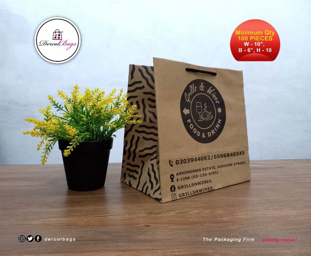 DercolBags's tweet image. Simple, Sustainable, Smart😉.
Call us on 053 0091 529 for all your packaging needs.
.
.
#packagingbags #paperdesign #sustainability #everythingpaper