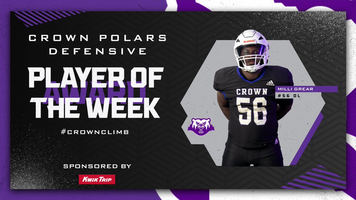 🚨Defensive Player of the Week🚨
#2GUN5UP #CROWNCLIMB